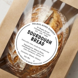 Adesivo de Padaria de Pão Sourdough da Lei de Cott