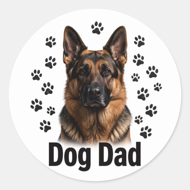 Adesivo de Pai de Cachorro (Frente)