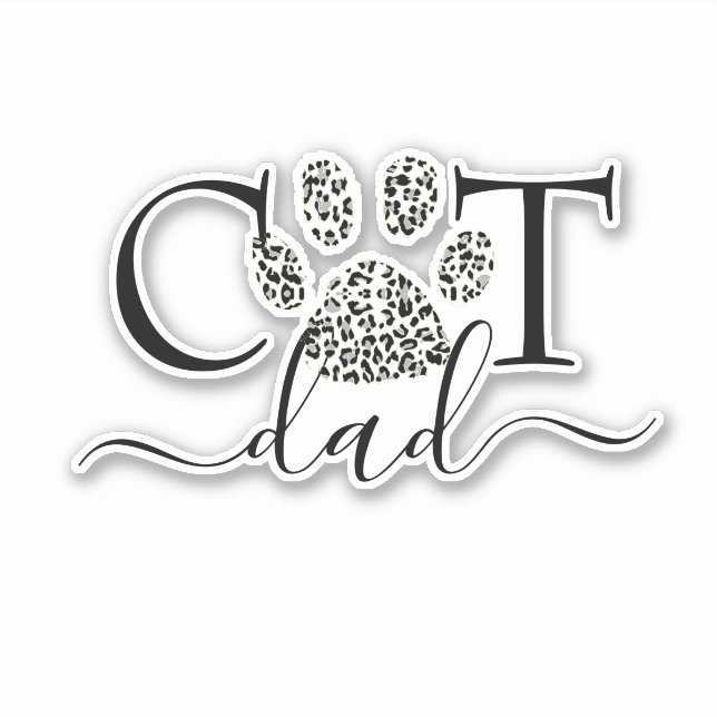 Adesivo de Pai de Gato (Frente)