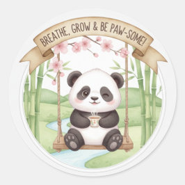 Adesivo de Panda Fofo