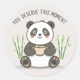Adesivo de Panda Fofo | Kawaii Motivacional Fofo