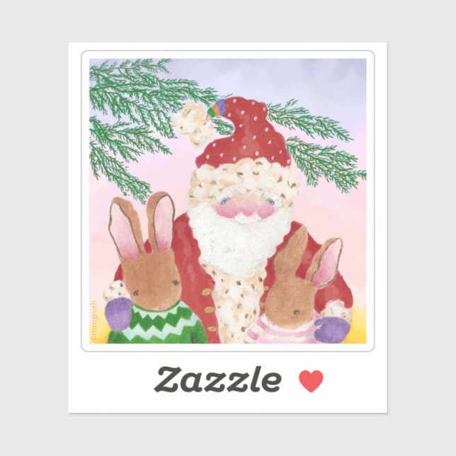 Adesivo de Papais noeis solares (Folha)