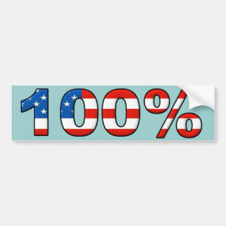 Adesivo de Para-choque 100% Americano