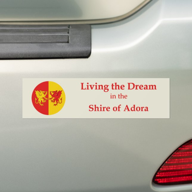 Adesivo de Para-choque Adora SCA (No carro)
