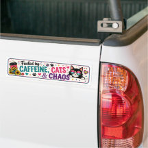 Adesivo de Para-choque Amante de Gatos Engraçados
