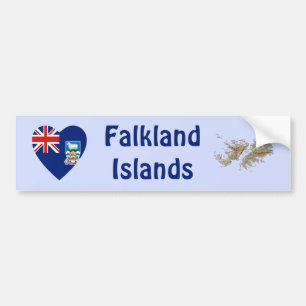 Adesivo de Para-choque Bandeira das Ilhas Falkland