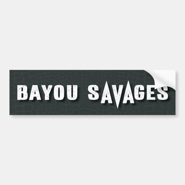 Adesivo de para-choque Bayou Savages (Frente)