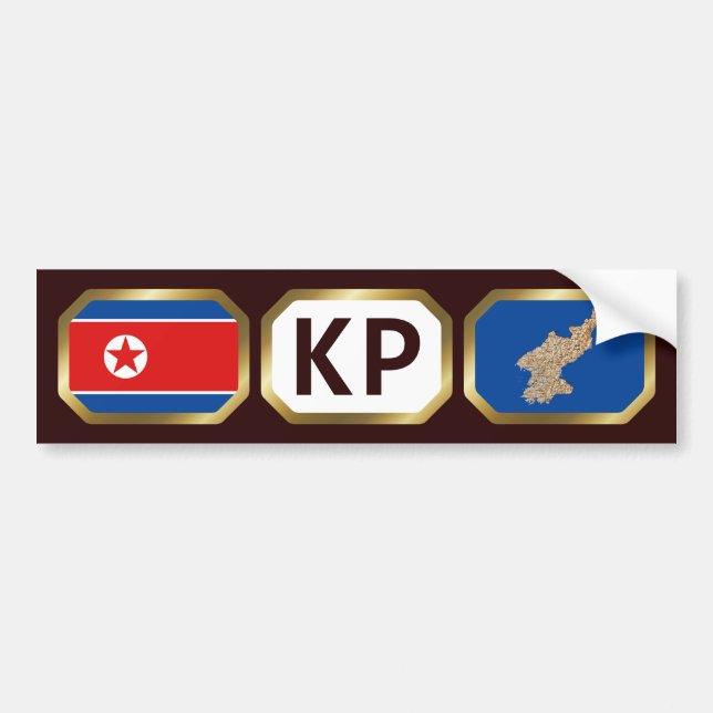 Adesivo de Para-choque Código Mapa Bandeira da Cor (Frente)
