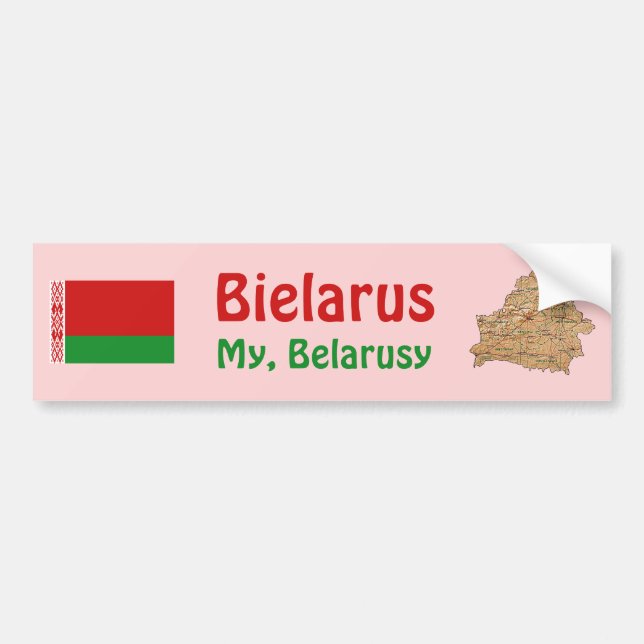 Adesivo de Para-choque com Bandeira e Mapa da Biel (Frente)
