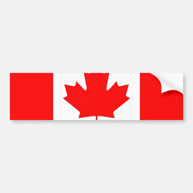Adesivo de Para-choque da Bandeira Canadense (Frente)
