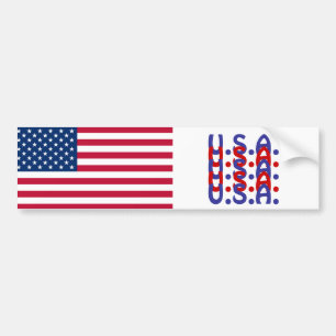 Adesivo de Para-choque da Bandeira dos EUA