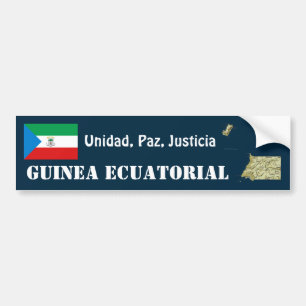 Adesivo de Para-choque da Bandeira e Mapa da Guiné