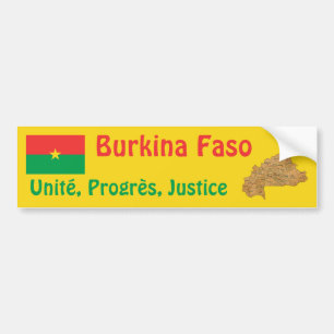 Adesivo de Para-choque da Bandeira e Mapa do Burki