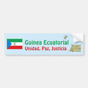 Adesivo de Para-choque da Bandeira + Mapa da Guiné
