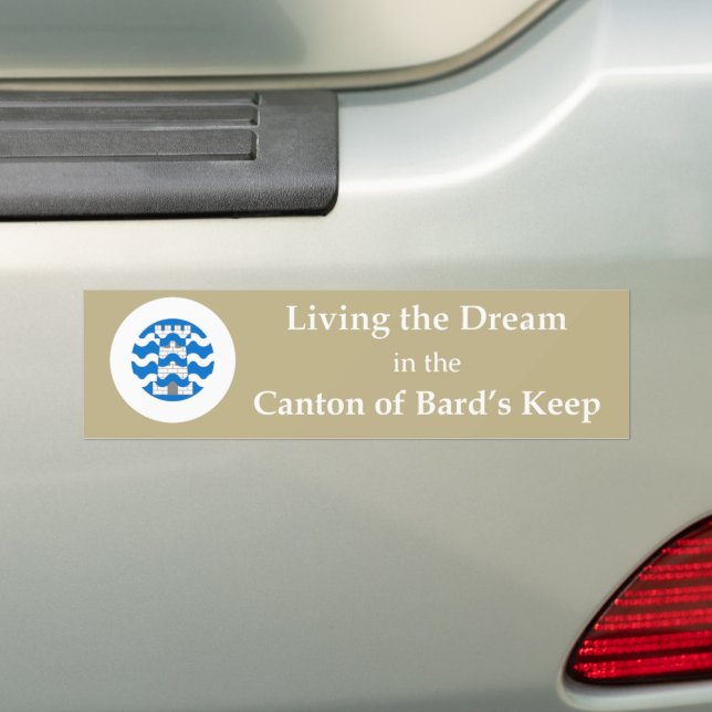 Adesivo de Para-choque da SCA Bards Keep (No carro)