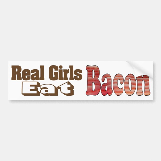 Adesivo de Para-choque das Meninas do Bacon (Frente)