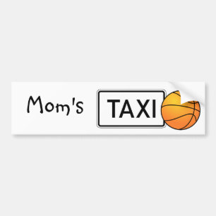 Adesivo de Para-choque de Basquete do Táxi da Mamã