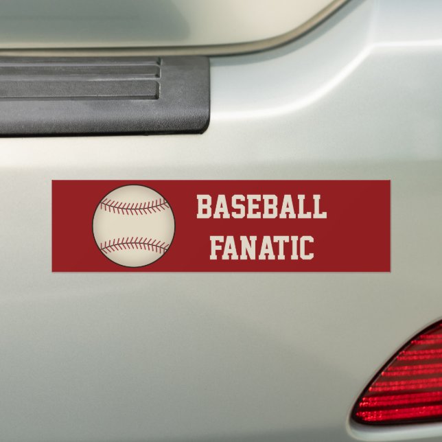 Adesivo de Para-choque de Beisebol  (No carro)