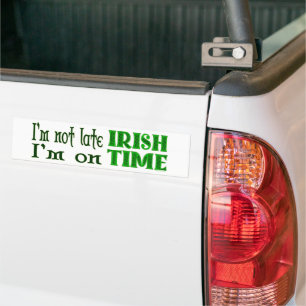 Adesivo de Para-choque de Dito Engraçado Irlandês