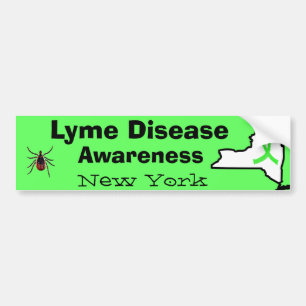 Adesivo de Para-choque de Doença de Lyme em Nova Y