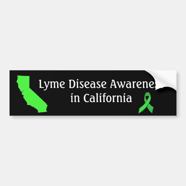 Adesivo de Para-choque de Doença de Lyme na Califó (Frente)