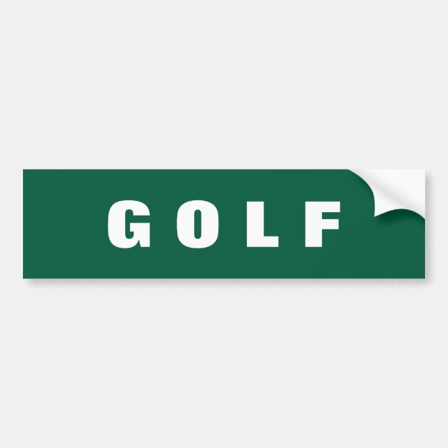 Adesivo de para-choque de golfe (Frente)