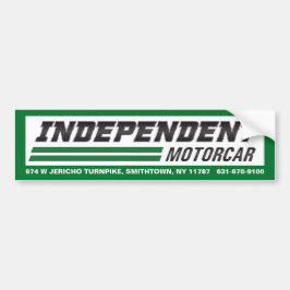 Adesivo de Para-choque de MOTORCAR INDEPENDENTE
