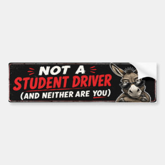 Adesivo de Para-choque de Motorista Estudante