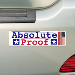 Adesivo de Para-choque de Prova Absoluta