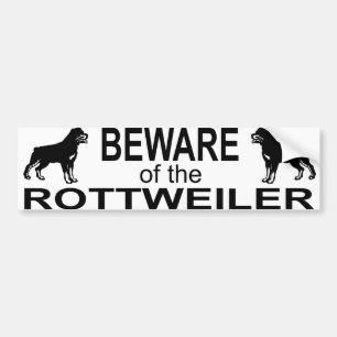 adesivo de para-choque de rottweiler