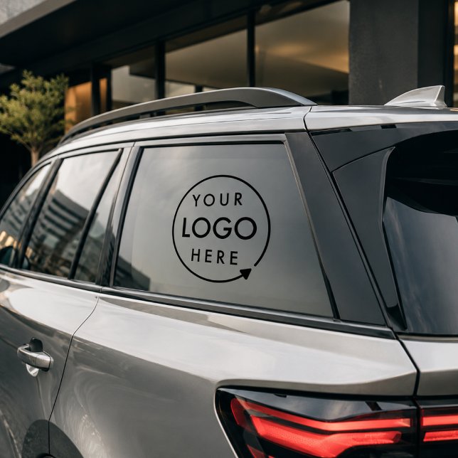 Adesivo de Para-choque de Vidro de Carro | Logotip (Business logo vehicle decals for car windows, mobile services, contractors, and local brands.)