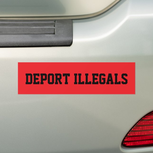 ADESIVO DE PARA-CHOQUE DEPORTAR ILEGAIS (No carro)