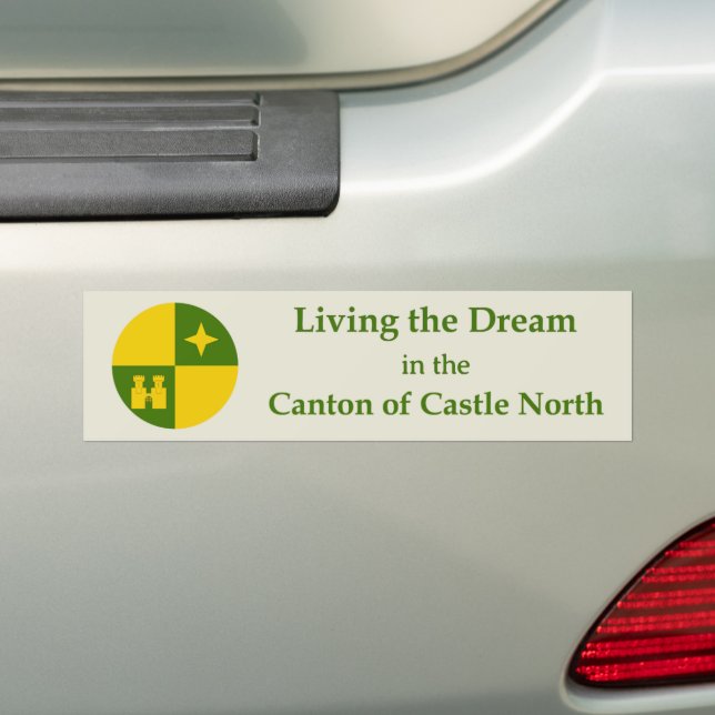 Adesivo de Para-choque do Castelo Norte da SCA (No carro)
