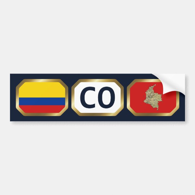 Adesivo de Para-choque do Código do Mapa da Bandei (Frente)