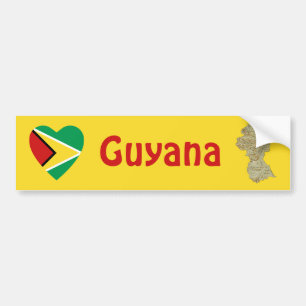 Adesivo de Para-choque do Coração da Bandeira da G