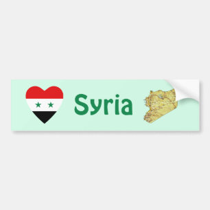 Adesivo de Para-choque do Coração da Bandeira da S