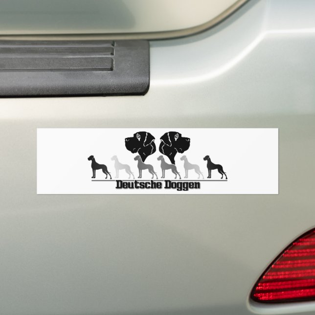 Adesivo de Para-choque do Dogue Alemão para Propri (No carro)