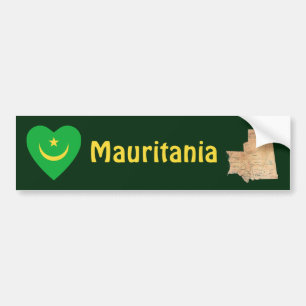 Adesivo de Para-choque do Mapa e Bandeira da Mauri
