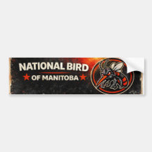 Adesivo de Para-choque do Pássaro Nacional de Mani