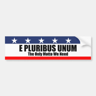 Adesivo de para-choque E Pluribus Unum