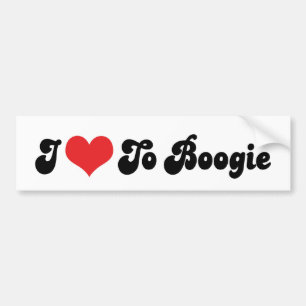 Adesivo de Para-choque Eu Amo Boogie