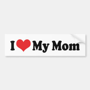 Adesivo de Para-choque Eu Amo Minha Mãe