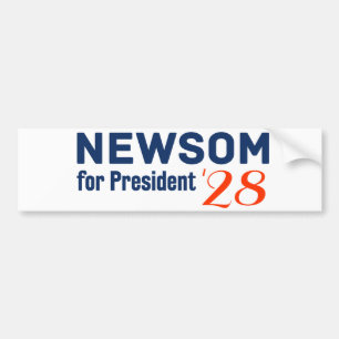 Adesivo de para-choque Gavin Newsom Presidente 202