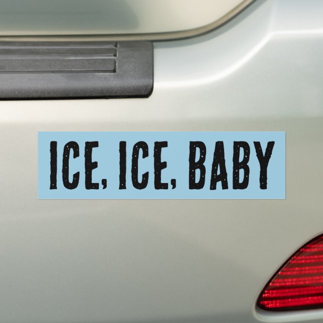 ADESIVO DE PARA-CHOQUE ICE, ICE, BABY (No carro)