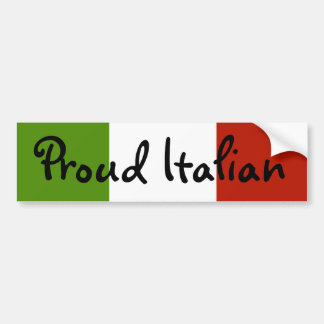 Adesivo de Para-choque Italiano Orgulhoso