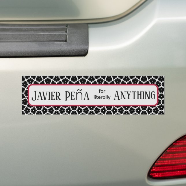 Adesivo de Para-choque Jardim Gótico (No carro)