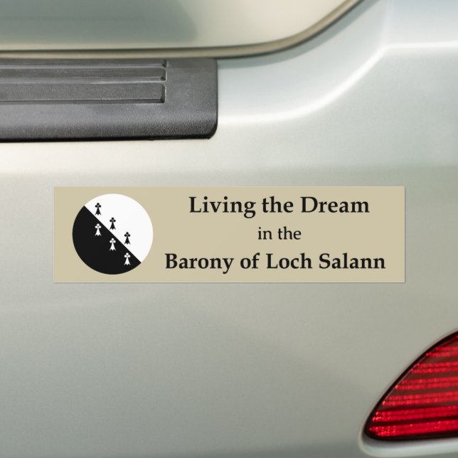 Adesivo de Para-choque Loch Salann SCA (No carro)