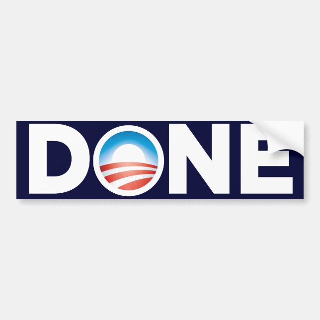 Adesivo de Para-choque Obama Feito (Frente)