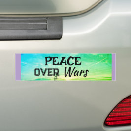 Adesivo de Para-choque Paz sobre Guerras