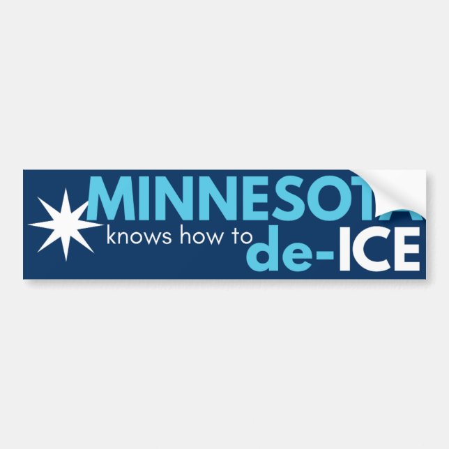 Adesivo de para-choque político de Minnesota (Frente)